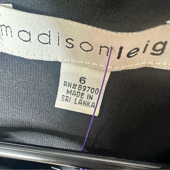 Madison Leigh size 6 black & white top - Picture 5 of 6